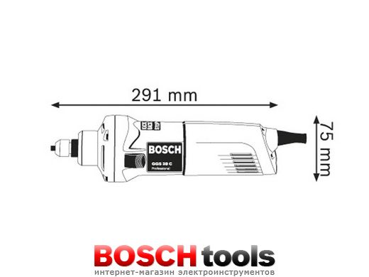 Пряма шліфувальна машина Bosch GGS 28 C