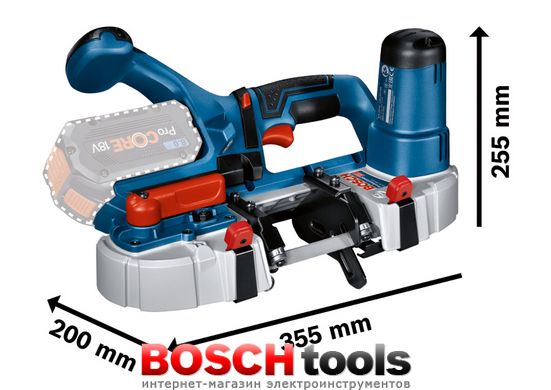 Акумуляторна стрічкова пила Bosch GCB 18V-63