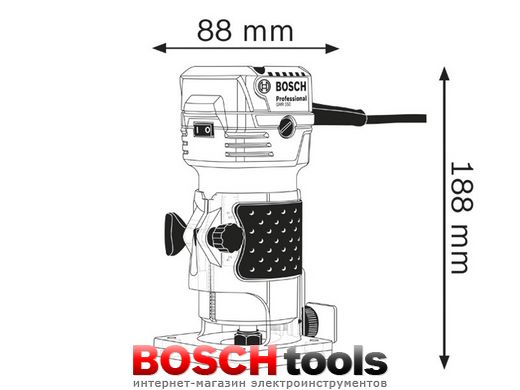Кромковий фрезер Bosch GKF 550