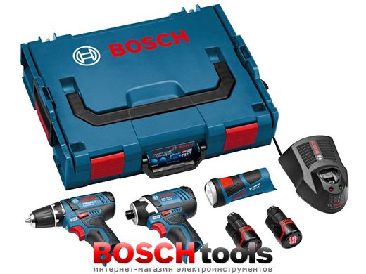 Набор аккумуляторного инструмента Bosch GSR+GDR+GLI 10,8