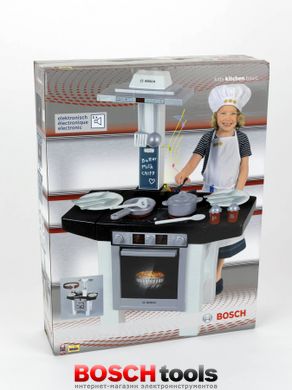 Детская игровая кухня BOSCH “STYLE CENTER” (Klein 9273) с электронным звуком «приготовления пищи» и встроенным световым модулем