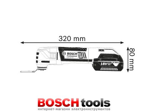 Акумуляторний універсальний різак Bosch GOP 18 V-EC Professional