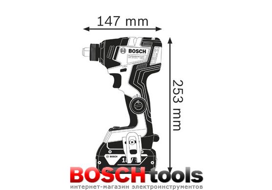 Акумуляторний ударний гайковерт Bosch GDX 18V-200 C + 1х АКБ ProCORE18V 4.0Ah + ЗП GAL 18V-40