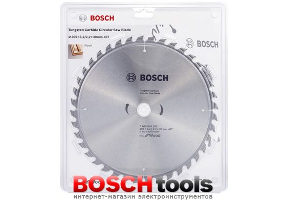 Пильный диск Bosch optiline ECO, Ø 305x30-40T