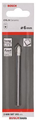 Сверло алмазное Bosch CYL-9 Ceramic , &Oslash; 6,0x80 мм