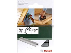 Тонкая металлическая скоба Bosch, тип 53, 12x11,4x0,74 мм, (1000 шт.)