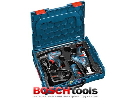 Набор аккумуляторного инструмента Bosch GSR+GSA+GLI 10,8