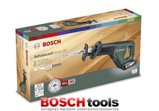 Аккумуляторная ножовка Bosch AdvancedRecip 18